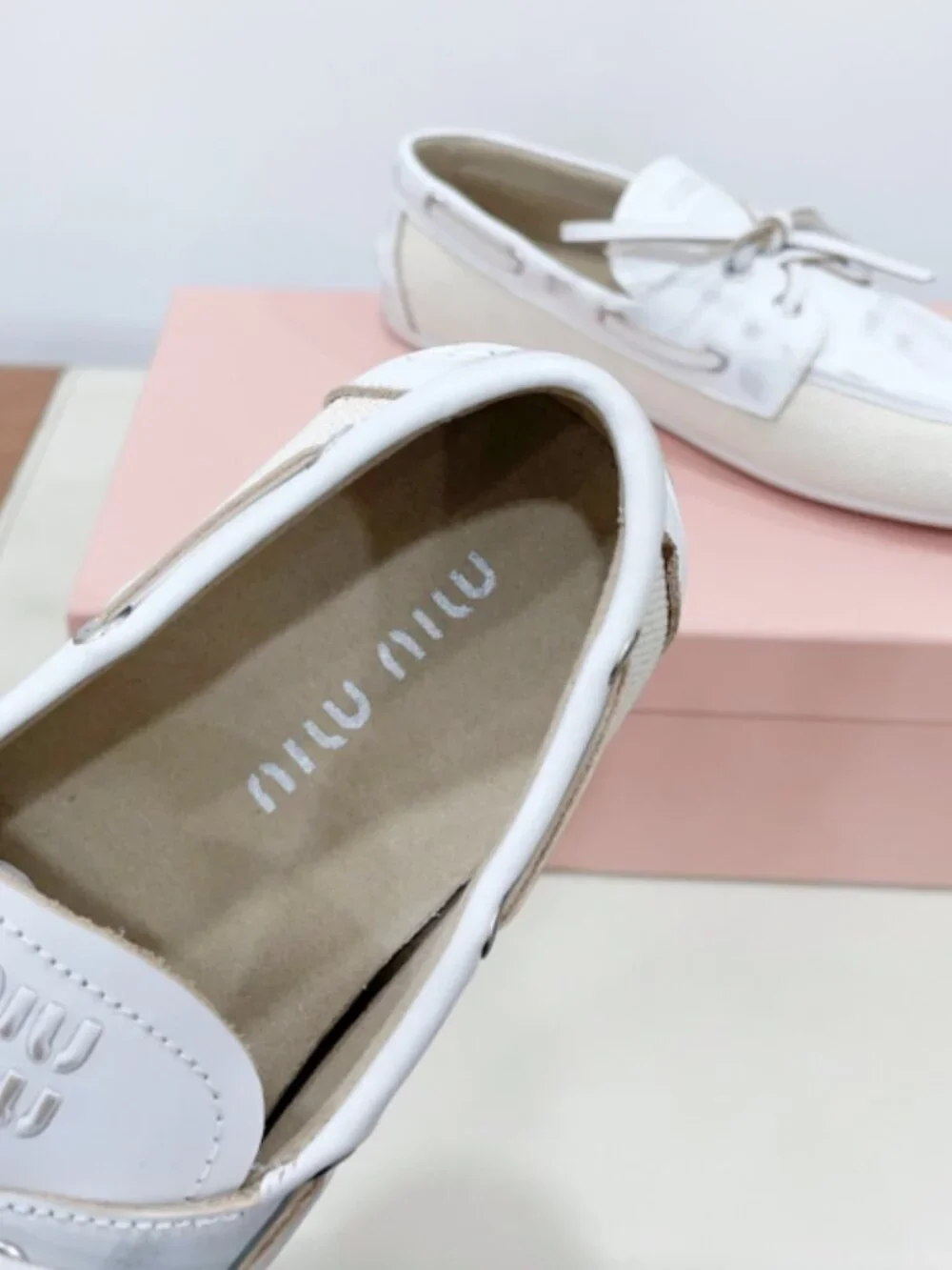 Miu Miu White   Flats